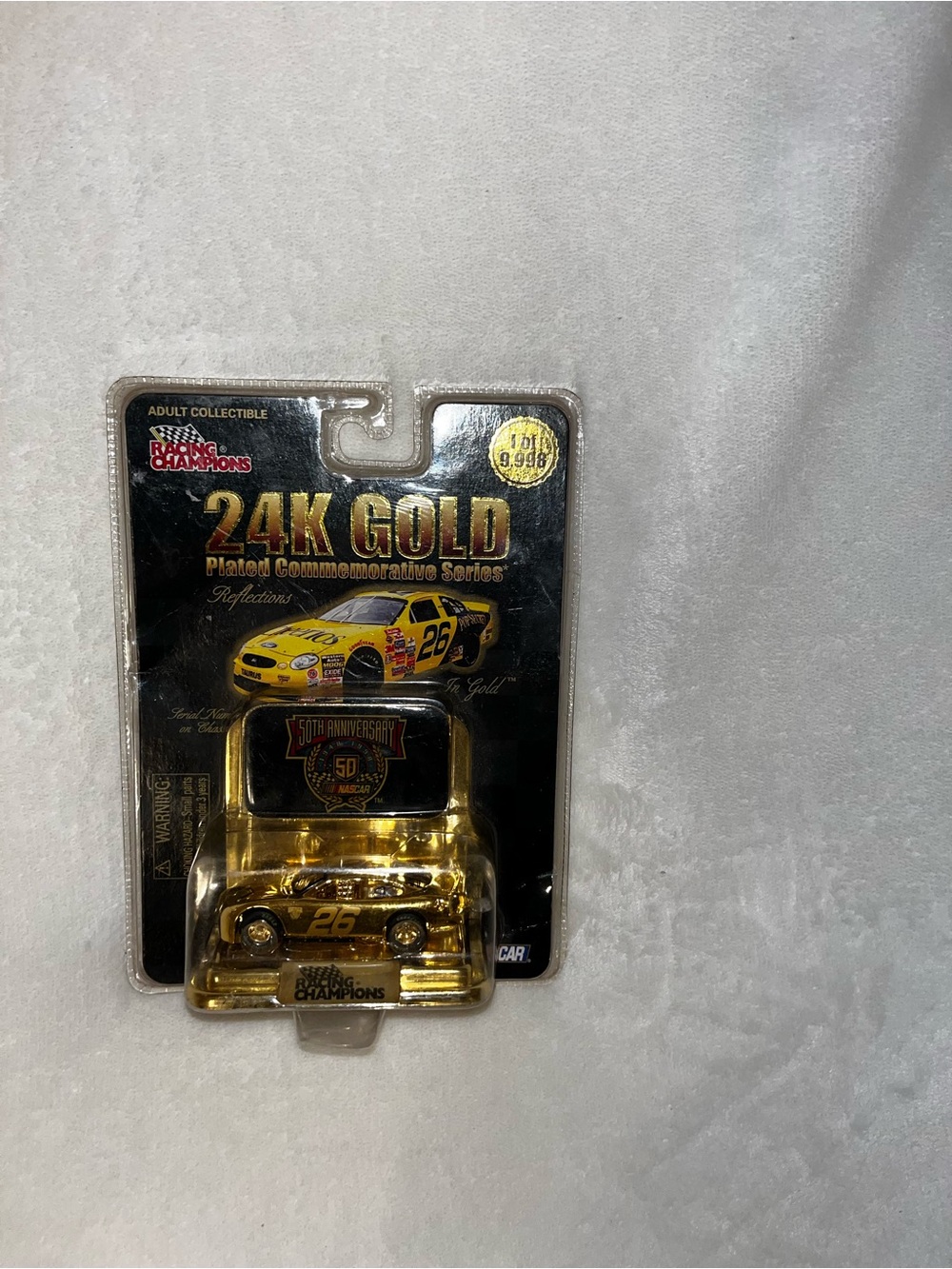 24K Gold Plated Collectible NASCAR Car - Gold